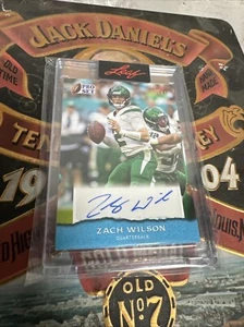 2022 Leaf Pro Set Zach Wilson Auto /45 - Picture 1 of 7