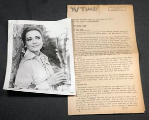 TV Time 1971 Anne Jeffreys Bell-McClure Television Press Release Photo Article - Picture 1 of 1
