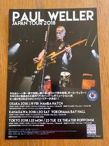 Mini póster Paul Weller Japan Tour 2018 Flyer ¡SOLO UNO! A Kind Revolution ¡COMO NUEVO! - Imagen 1 de 1