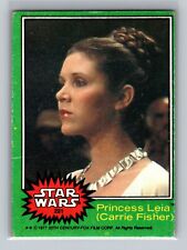 1977 Star Wars Series 4 Green Border Princess Leia (Carrie Fisher) #221