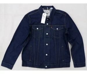 Levis Big E Wellthread Collection Trucker Jeansjacke Indigo Spülen Hanf blau XL - Bild 1 von 3