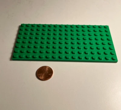 Placa Base Lego 8 x 16 Superficie Verde Brillante para Construcción CASA DE LA CIUDAD TIENDA TIENDA Foto 1 de 3