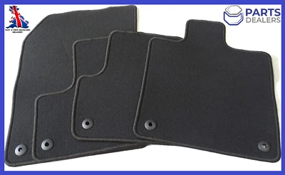 GENUINE VOLVO XC60 FLOOR MATS Mk2 VELOUR CARPET MAT SET 2018-2024 MODELS BLACK - Image 1 of 4