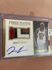 Dennis Rodman Panini Power Players 1/10. 3 Color Patch Auto - Picture 1 of 3