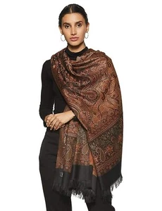 Women's Faux Pashmina Silk Paisley Design Shawls, Stoles - Picture 1 of 5