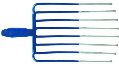 VIGOR FORCA FORCONE PER PIETRISCO GHIAIA PUNTA PIATTA ACCIAIO 9 DENTI GIARDINAGGIO