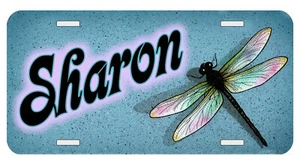 Dragonfly Personalized Monogrammed License Plate Custom Auto Car Tag - Picture 1 of 5