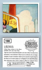 Toxic Crusaders #198 Panini 1991 Sticker - Picture 1 of 1