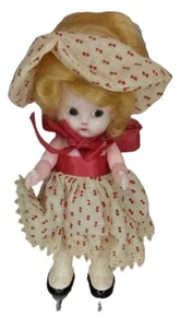 Vtg Doll Hard Plastic Ice Skating 6.5" Knickerbocker - Picture 1 of 8
