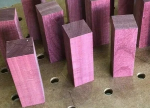 1 Purpleheart Blanco 2x2x6 Proyecto de Madera Juego Llamadas Piscina Señales Madera - Imagen 1 de 1