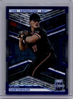 2023 Panini Elite Extra Edition #38 Cade Kuehler Aspirations Blue #/349 - Image 1 of 2