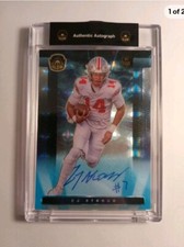 2021 Super Glow C.J. Stroud Autograph Blue Foil #16 1st Ever Auto Texans CJ