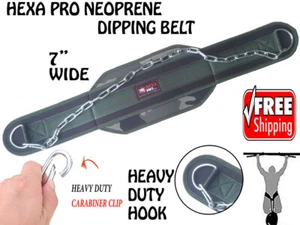HEXA PRO Dipping Belt Body Building Weight Lifting Chain Exercise Gym Training - Picture 1 of 4