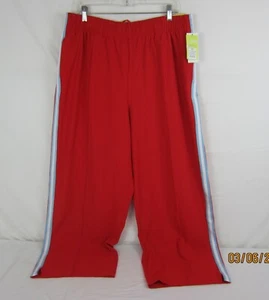 All In Motion Women's High Rise Wide Leg Woven Track Pants Red XXL - Picture 1 of 18
