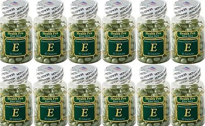 Complejo hidratante aceite piel vitamina E aloe vera Nu-Health 12 botellas (90 cápsulas) Foto 1 de 2