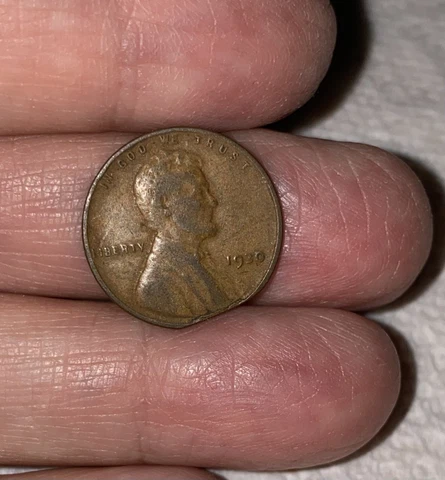 1930 Lincoln Wheat Cent Penny No Mint Mark, Flat Error Cover