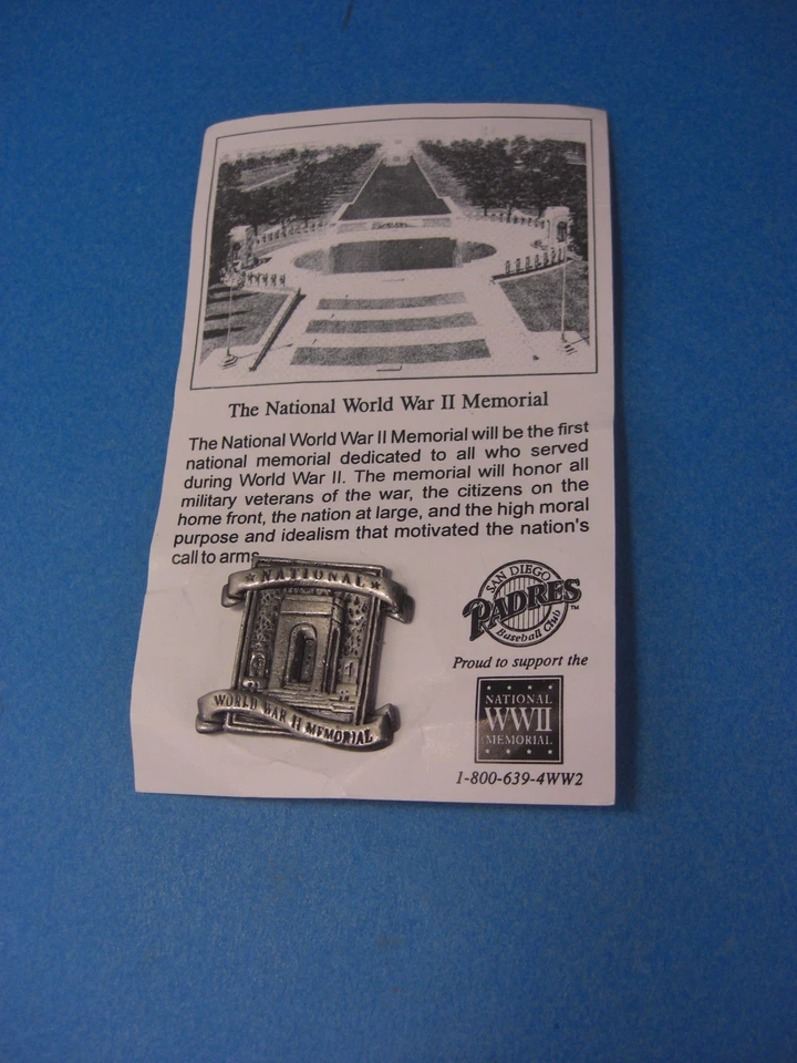 The National World War II Museum San Diego Padres Pin - Image 1 of 4