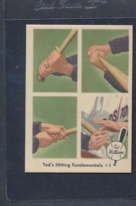 1959 Fleer Ted Williams #071 Ted's Hitting Fundamentals #1 NM *145 - Picture 1 of 1