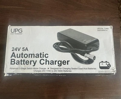 Cargador de Batería Automático UPG 24V 5A - NUEVO EN CAJA Foto 1 de 4