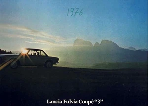 Catalogue Brochure Lancia Fulvia Coupé 3 1974 Italiano Français English Deutsch - Imagen 1 de 2