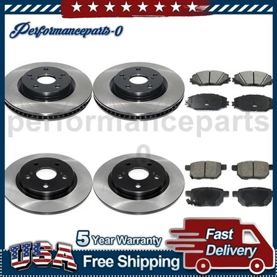 Front Rear Disc Brake Pad Set Disc Brake Rotor for Toyota Corolla iM 2017-2018 - Image 1 of 4