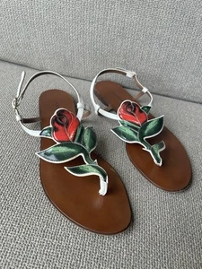 Dolce & Gabbana Flower Sandals Size 39 - Picture 1 of 6