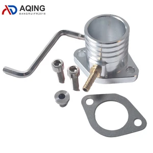 Colector de admisión para carburador Mikuni 34MM Predator GX390 420CC Go kart plateado - Imagen 1 de 5