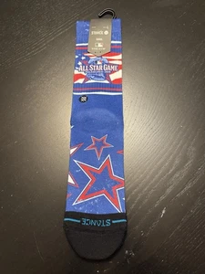 Philadelphia All Star Game 2026 STANCE Casual Socks  MLB Red White Blue Stars LG - Picture 1 of 3