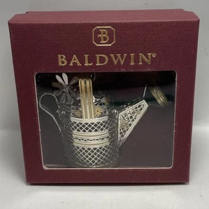 2003 Baldwin Brass Watering Can Christmas Ornament New In Box 77120.010–BB15 - Picture 1 of 12