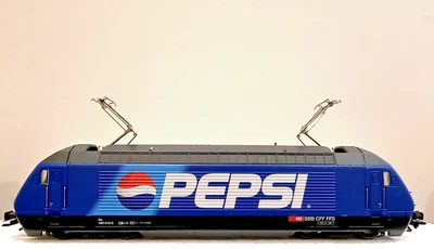 MARKLIN HO 34633 "PEPSI" ELECTRIC LOCOMOTIVE 460 SBB CFF FFS NEW in Original Box - Image 1 of 4