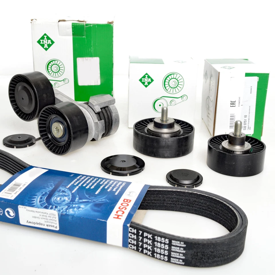 BOSCH 7PK1855 Keilrippenriemen-Satz + Spanner für BMW 1er 3er N54B30A - Bild 1 von 4