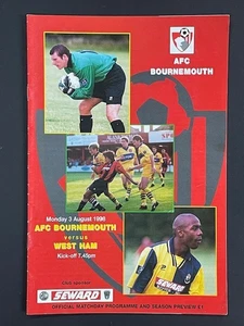 1998/99 BOURNEMOUTH V WEST HAM UNITED 03-08-1998 FRIENDLY MATCH - Picture 1 of 1