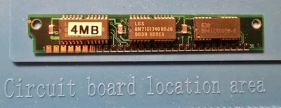 4MB 30-Pin SIMM RAM (LGS, GM71C17400BJ6 FPM 60ns, Parity) – Tested - Image 1 of 2