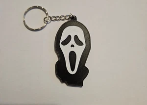Scream Mask Keyring Horror Slasher Keychain Ghost Face Woodsboro - Picture 1 of 1