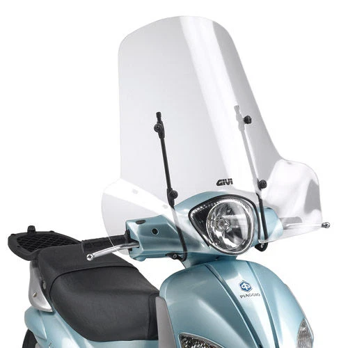 PARABREZZA COMPLETO PIAGGIO LIBERTY 50 125 150 200 2002 - 2021 GIVI 107A + A107A - Immagine 1 di 1