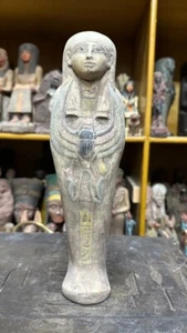 ANTIGÜEDADES EGIPCIAS ANTIGUAS EGIPCIAS EGIPCIAS El Siervo Ushabti Shabti Piedra Egipcia BC - Imagen 1 de 9