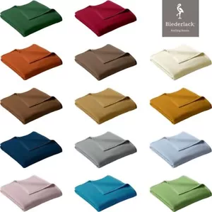 Biederlack Wohn und Kuscheldecke Uno Cotton Sofadecke Couchdecke Wolldecke Decke - Bild 1 von 17