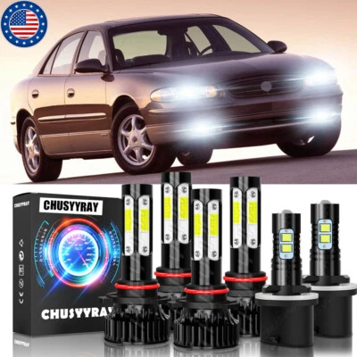 For Buick Century Regal 1997-2005 6X Combo LED Headlight + Fog Light 6000K Bulbs - Image 1 of 4