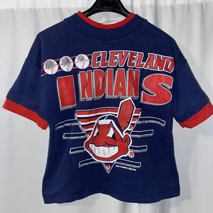 Vintage 1993 Cleveland Indians Chief Wahoo T Shirt Youth Kids size - Picture 1 of 6