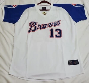 AUTHENTIC MAJESTIC LARGE RONALD ACUNA JR. ATLANTA BRAVES COOPERSTOWN JERSEY 6240 - Picture 1 of 5