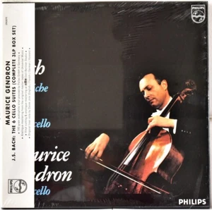 ANALOGPHONIC BACH Suiten für Violoncello Maurice GENDRON 180g #3LP BOX SS - Bild 1 von 2