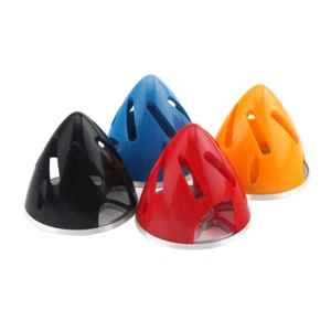1pc 2.75inch 70mm Aluminum Blackplate Hollow Plastic Propeller Spinner - Picture 1 of 13