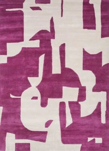 9x12| New Design Handmade Hand Tufted Wool & Viscose purpleColor Carpet Area Rug - Picture 1 of 4