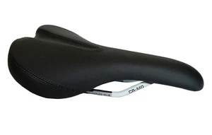 VELO VL-1590 Comfort Saddle Trekking City Youth Bicycle Saddle Black CR-MO - Picture 1 of 4