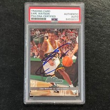 2006-07 Fleer Ultra #152 Earl Watson Signed Card AUTO PSA Slabbed Sonics