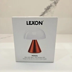 Lexon MINA Mini Rechargeable Color Changing LED Mushroom Portable Lamp Red - Picture 1 of 9