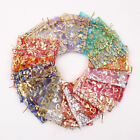 100 Pcs Organza Jewelry Candy Gift Pouch Bags Wedding Party Xmas Favors Decor=