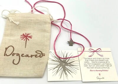 Dogeared wish bracelet w/ angel charm on the pink string - Image 1 of 2