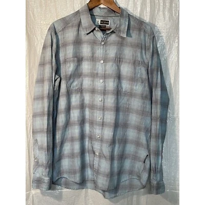 ExOfficio Insect Shield Plaid Button Up Travel Shirt Long Sleeve Mens L - Image 1 of 4