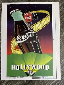 Coca Cola Concept Ad Art For Vending Machine Sony Theaters 90s RARE - Picture 1 of 2
